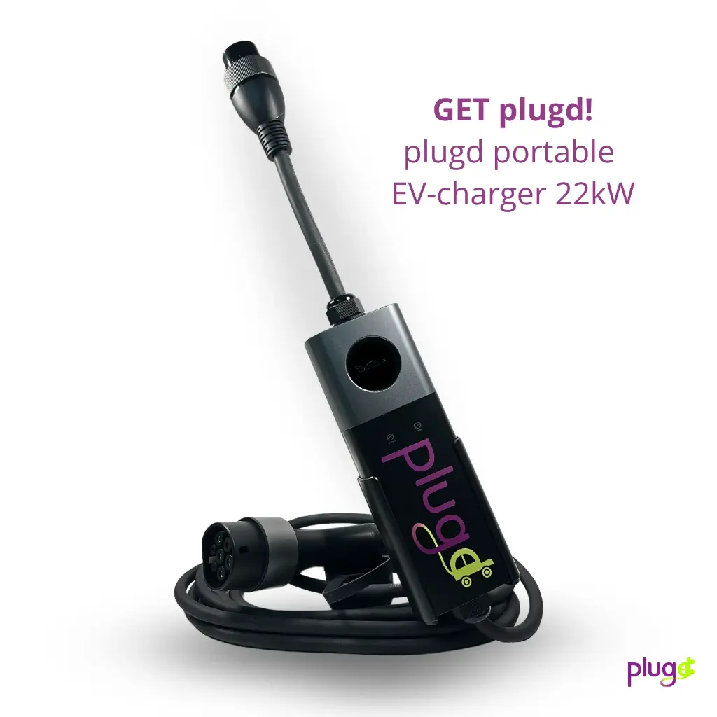 plugd portable EV charger 22kW